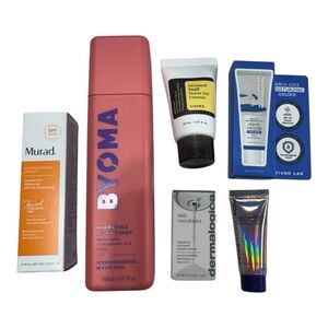 6 Piece Skincare Bundle New Minis Murad BYOMA COSRX Dermalogica Round Lab + More
